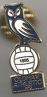 Badge Oldham Athletic AFC NEW LOGO blue